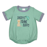 Embroidered Daddy's Fishing Buddy Rompers