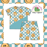 Spring Smiley Tee & Shorts Set (PRE PRODUCTION. 4-5 WEEK TAT. CLOSES 02/07)