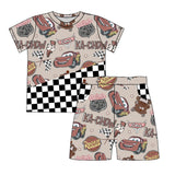 Red Car Tee & Shorts Set (PRE PRODUCTION. 4-5 WEEK TAT. CLOSES 02/07)