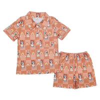 Mommy & Me Tan Dog Pajamas
