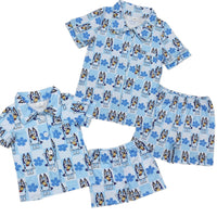 Mommy & Me Blue Dog Pajamas