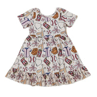 Baseball Ruffle Dress