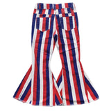 Patriotic Striped Flares