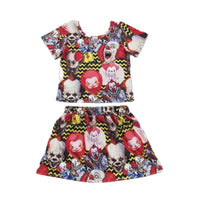 Creepy Clowns Skirt Set