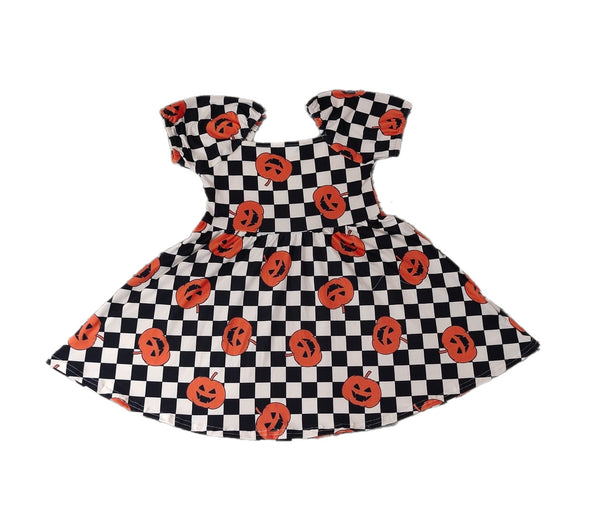 Pumpkins & Checkers Dress