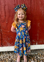 Button Eyes Twirl Dress