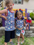 Patriotic Smiley Tops