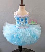 Arendelle Sister Tutu Dress (RTS: 9-24 months)