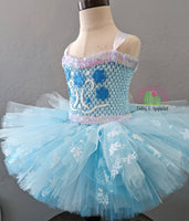 Arendelle Sister Tutu Dress (RTS: 9-24 months)