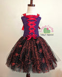 Witchy Tutu Dress (RTS: 3-5 years)