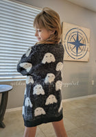 Fuzzy Halloween Cardigan