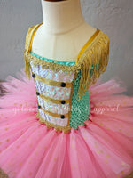 Mint & Pink Nutcracker Tutu Dress