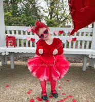 Red & Pink Hearts Tutu