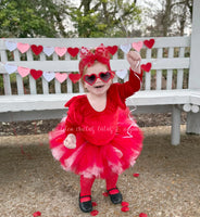 Red & Pink Hearts Tutu