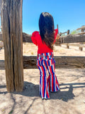 Patriotic Striped Flares