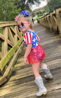 Patriotic Skirted Leotard