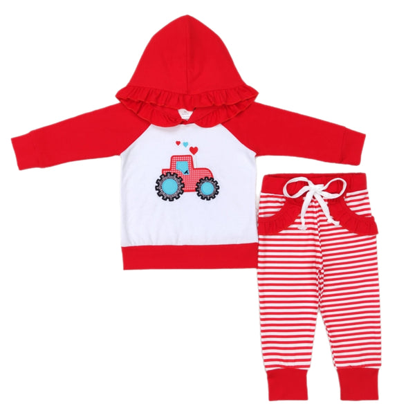 Conjunto de sudadera con capucha Tractor Love