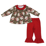 Leopard Santa Ruffle Sets