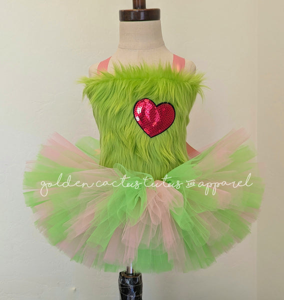 Furry Mean One Pink Dress