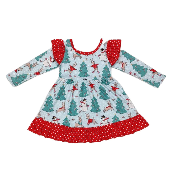 Christmas Ruffles Dress