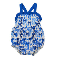 Blue Coquette Romper