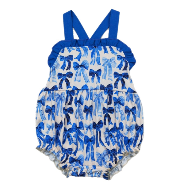 Blue Coquette Romper