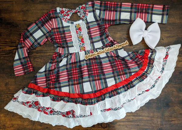 Classic Christmas Plaid Dress