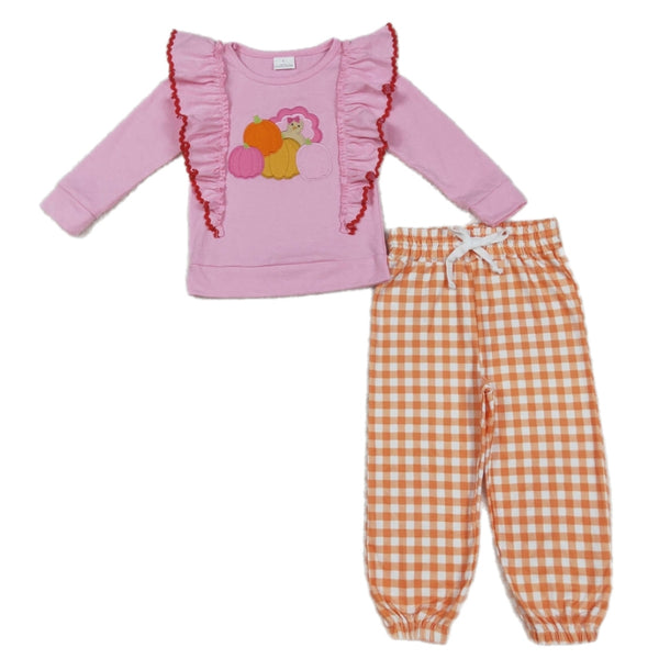 Pink Pumpkin Pants Set