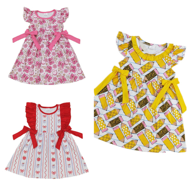 Bow School Dresses