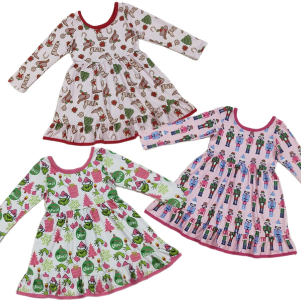 Ruffle Christmas Dresses