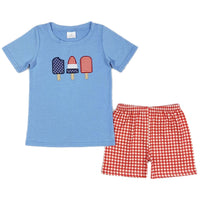 Embroidered Patriotic Popsicle Sets