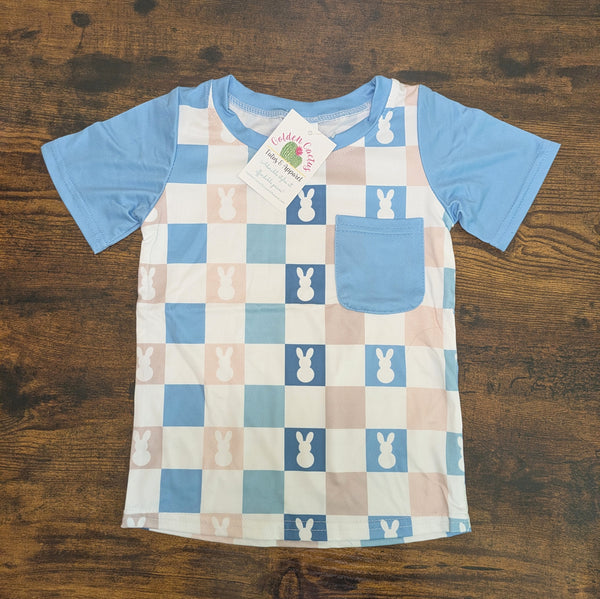 Camiseta a cuadros de conejito