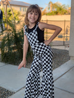 Checkered Overall Jumper