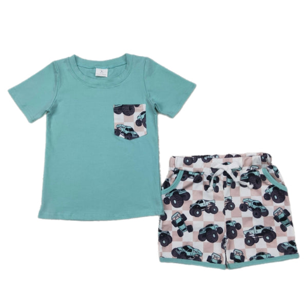 Monster Truck Shorts Sets