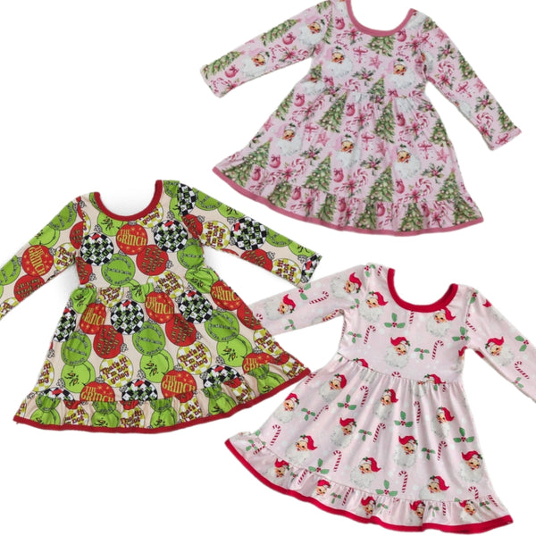 Ruffle Christmas Dresses