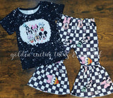 Checkered Mouse Bell Set