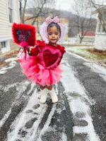 Tutu mit rosa und roten Herzen