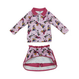 Golden Tennis Skirt Set