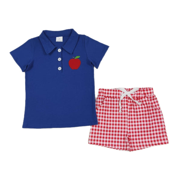Embroidered Apple Polo Set