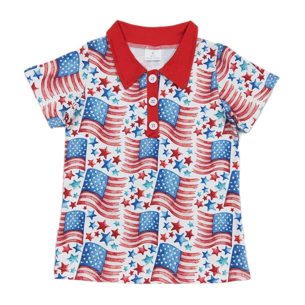 American Flag Polo