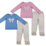 Embroidered Floral Bow Sets