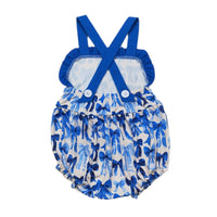 Blue Coquette Romper
