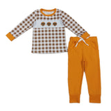 Embroidered Turkeys Pants Set