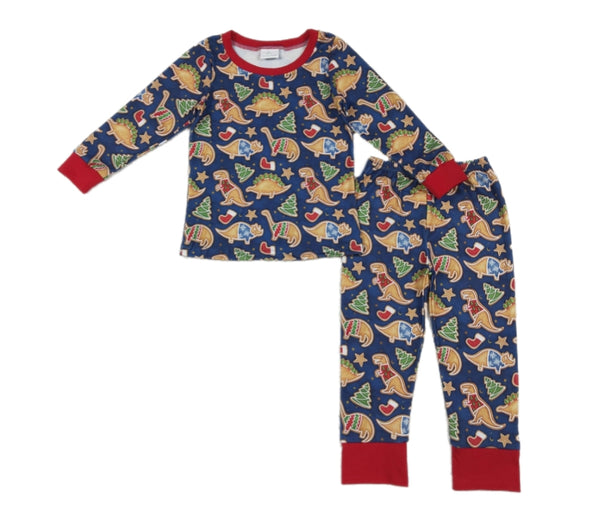 Christmas Dino Cookies Pajamas