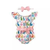 Colorful Bunny Romper