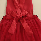 Santa's Helper Tulle Skirted Romper