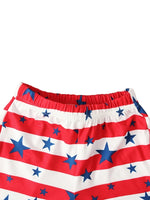 4th of July Fringe Shorts Set