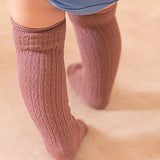 Cable Knit Knee Highs