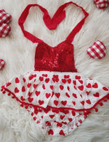 Sparkly Heart Romper