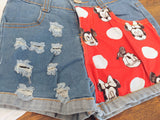 Conjunto de pantalones cortos vaqueros Homegirl